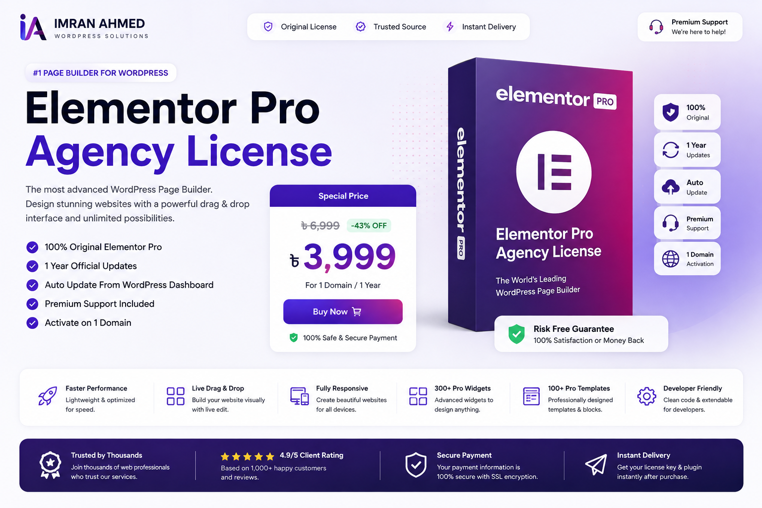 Elementor Pro Agency License