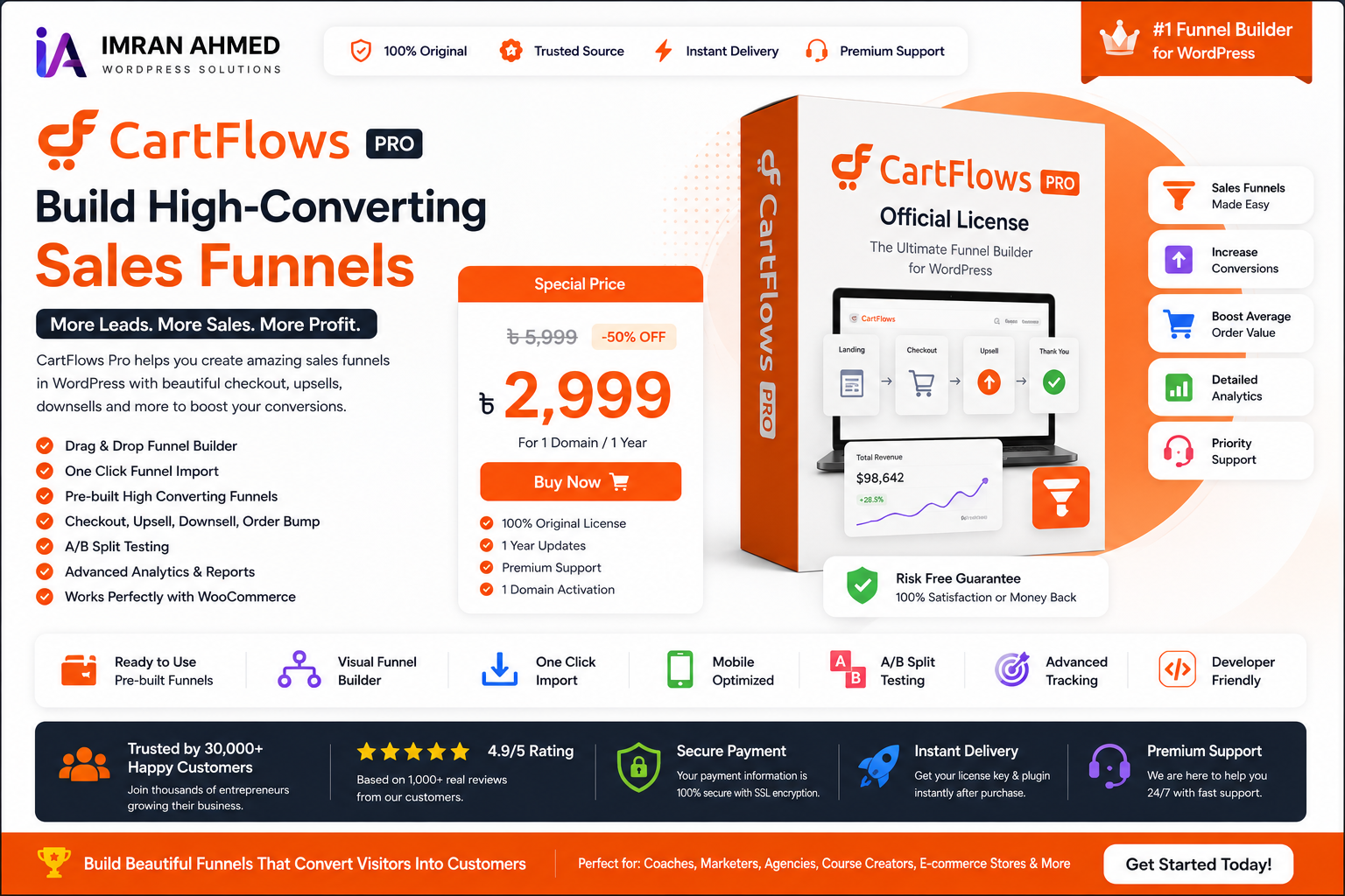 CartFlows Pro – High-Converting Sales Funnels for WooCommerce
